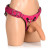 Strap U Bodice Deluxe Leather Corset Harness, Pink