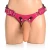 Strap U Bodice Deluxe Leather Corset Harness, Pink
