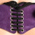 Strap U Bodice Deluxe Leather Corset Harness, Purple