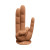Finger Fest The Shocker, 4.3 Inch Insertable, 2.0 Inch Max Width, Tan