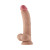 Shaft Model C: Dual Density Silicone Dildo with Balls & Suction Cup, 6.8 Inch Insertable, 1.86 Inch Max Width, Pine