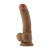 Shaft Model C: Dual Density Silicone Dildo with Balls & Suction Cup, 6.1 Inch Insertable, 1.75 Inch Max Width, Oak