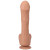Fort Troff Uncut Thruster Mini Fuck Machine Rechargeable Remote-Controlled Silicone 8.5 Inch Thrusting Dildo, 6.75 Inch Insertable, 2.0 Inch Max Width, Tan