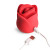 Lickgasm Sweet Kiss Kissing & Vibrating Rose Clitoral Stimulator, Red