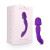 Blush Wellness Dual Sense Rechargeable Silicone Dual Ended G-Spot & Wand Vibrator, Purple