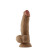 Shaft Model N: Dual Density Silicone Dildo with Balls & Suction Cup, 5.1 Inch Insertable, 1.63 Inch Max Width, Oak