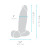 b-Vibe Slipskin 7 Inch Girthy Realistic Silicone Dildo, 6.0 Inch Insertable, 6.3 Inch Max Girth, Mocha