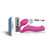 Strap-On-Me Vibrating Bendable Strapless Strap-On, Large, 6.18 Inch Insertable, 1.65 Inch Max Width, Fuchsia