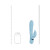 VIVE Pallina Rechargeable G-Spot and Tapping Beads Clit Stimulator, Blue