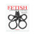 Fetish Fantasy Series Japanese Silk Rope Hogtie, Black