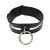 Rouge Leather Fashion Collar, Black