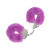 Ouch! Heavy-Duty Fluffy Handcuffs, Purple