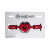 Sportsheets Sex & Mischief Amor Breathable Heart-Shaped Silicone Ball Gag, Red