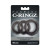 Pipedream Fantasy C-Ringz Silicone Designer Stamina 3-Piece Cock Ring Set, Black