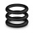 Performance VS2 Pure Premium Silicone Cock Rings 3-Pack, Small, Black