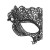 Ouch! Black & White Princess Lace Eye Mask, Black Ouch! Black & White Princess Lace Eye Mask, Black