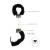 Ouch! Black & White Pleasure Furry Handcuffs with Quick-Release Button Ouch! Black & White Pleasure Furry Handcuffs with Quick-Release Button
