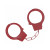 Ouch! Classic Metal Handcuffs, Red Ouch! Classic Metal Handcuffs, Red
