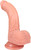 The Flame by FUKENA - Posable Realistic Dual Density Silicone Dildo with Balls & Suction Cup, 6.75 Inch Insertable, 1.7 Inch Max Width, Light Skin