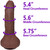 The Thriller by FUKENA - Realistic Dual Density Silicone Dildo with Balls & Suction Cup, 6.5 Inch Insertable, 1.8 Inch Max Width, Dark Skin