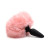 Tailz Snap-On Interchangeable Bunny Tail without Plug, Pink Tailz Snap-On Interchangeable Bunny Tail without Plug, Pink