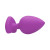 Ouch! Flexible Silicone Diamond Heart Butt Plug, Purple, Extra Large Ouch! Flexible Silicone Diamond Heart Butt Plug, Purple, Extra Large