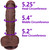 The Millionaire by FUKENA - Realistic Dual Density Silicone Dildo with Balls & Suction Cup, 6.25 Inch Insertable, 1.8 Inch Max Width, Dark Skin