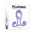 Playboy Fantasy Cage Rechargeable Vibrating Silicone Cock Cage, Purple