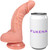 The Pilot by FUKENA - Posable Realistic Dual Density Silicone Dildo with Balls & Suction Cup, 5.75 Inch Insertable, 1.7 Inch Max Width, Light Skin