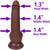 The Quarterback by FUKENA - Realistic Dual Density Silicone Dildo with Balls & Suction Cup, 5.5 Inch Insertable, 1.4 Inch Max Width, Dark Skin