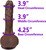 The Hookup by FUKENA - Realistic Dual Density Silicone Dildo with Balls & Suction Cup, 5.25 Inch Insertable, 1.35 Inch Max Width, Dark Skin