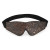 Spartacus Blindfold Brown PU Floral Print With Faux Fur Lining