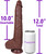 The Stallion by FUKENA - Extra Long Realistic Dual Density Silicone Dildo with Balls & Suction Cup, 10.0 Inch Insertable, 2.05 Inch Max Width, Dark Skin The Stallion by FUKENA - Extra Long Realistic Dual Density Silicone Dildo with Balls & Suction Cup, 10.0 Inch Insertable, 2.05 Inch Max Width, Dark Skin