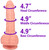 The Crush by FUKENA - Realistic Dual Density Silicone Dildo with Balls & Suction Cup, 5.5 Inch Insertable, 1.55 Inch Max Width, Light Skin