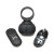 Jock Vibrating Silicone Balls with Remote, XL, Black