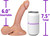 The Hitchhiker by FUKENA - Realistic Dual Density Silicone Dildo with Balls & Suction Cup, 6.0 Inch Insertable, 1.45 Inch Max Width, Medium Skin