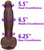 The Bodyguard by FUKENA - Realistic Dual Density Silicone Dildo with Balls & Suction Cup, 8.0 Inch Insertable, 2.1 Inch Max Width, Dark Skin