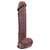 The Inventor by FUKENA - Realistic Dual Density Silicone Dildo, 10.0 Inch Insertable, 2.4 Inch Max Width, Dark Skin