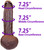 The Psychic by FUKENA - Realistic Dual Density Silicone Dildo, 8.75 Inch Insertable, 2.3 Inch Max Width, Dark Skin