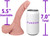 The Twink by FUKENA - Realistic Dual Density Silicone Dildo, 5.5 Inch Insertable, 1.7 Inch Max Width, Light Skin