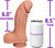 The Librarian by FUKENA - Realistic Dual Density Silicone Dildo, 6.0 Inch Insertable, 2.25 Inch Max Width, Light Skin