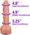 The Mailman by FUKENA - Realistic Dual Density Silicone Dildo, 6.5 Inch Insertable, 1.6 Inch Max Width, Light Skin