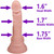 The Dancer by FUKENA - Realistic Dual Density Silicone Dildo, 7.25 Inch Insertable, 1.75 Inch Max Width, Light Skin