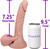 The Dancer by FUKENA - Realistic Dual Density Silicone Dildo, 7.25 Inch Insertable, 1.75 Inch Max Width, Light Skin
