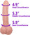 The Dancer by FUKENA - Realistic Dual Density Silicone Dildo, 7.25 Inch Insertable, 1.75 Inch Max Width, Light Skin