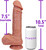 The Nomad by FUKENA - Realistic Dual Density Silicone Dildo, 7.5 Inch Insertable, 2.05 Inch Max Width, Light Skin