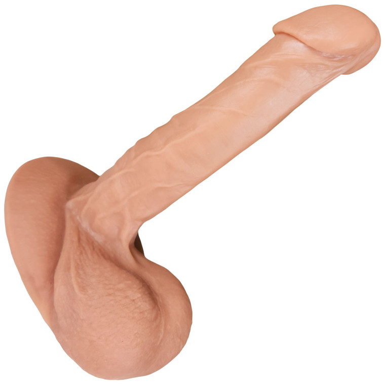 The Magician by FUKENA - Realistic Dual Density Silicone Dildo with Balls & Suction Cup, 7.0 Inch Insertable, 1.65 Inch Max Width, Light Skin