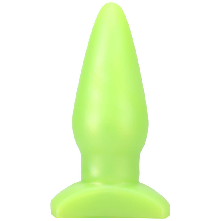 Tantus Ringo Anal Plug, 5.5 Inch Insertable, 2.25 Inch Max Width, Lime