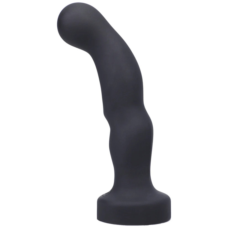 Tantus P-Spot Vibrating Dildo, 7.0 Inch Insertable, 1.7 Inch Max Width, Black Onyx