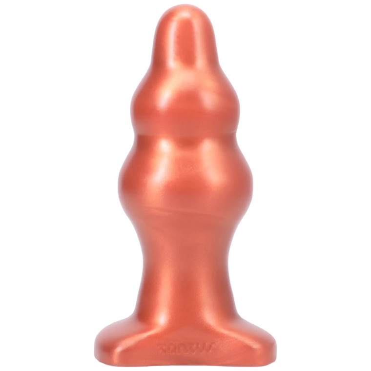 Tantus Severin Medium Super Soft Anal Plug, 5.0 Inch Insertable, 2.0 Inch Max Width, Copper